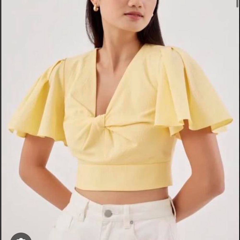 Love Bonito Xena Twist Front Crop Top